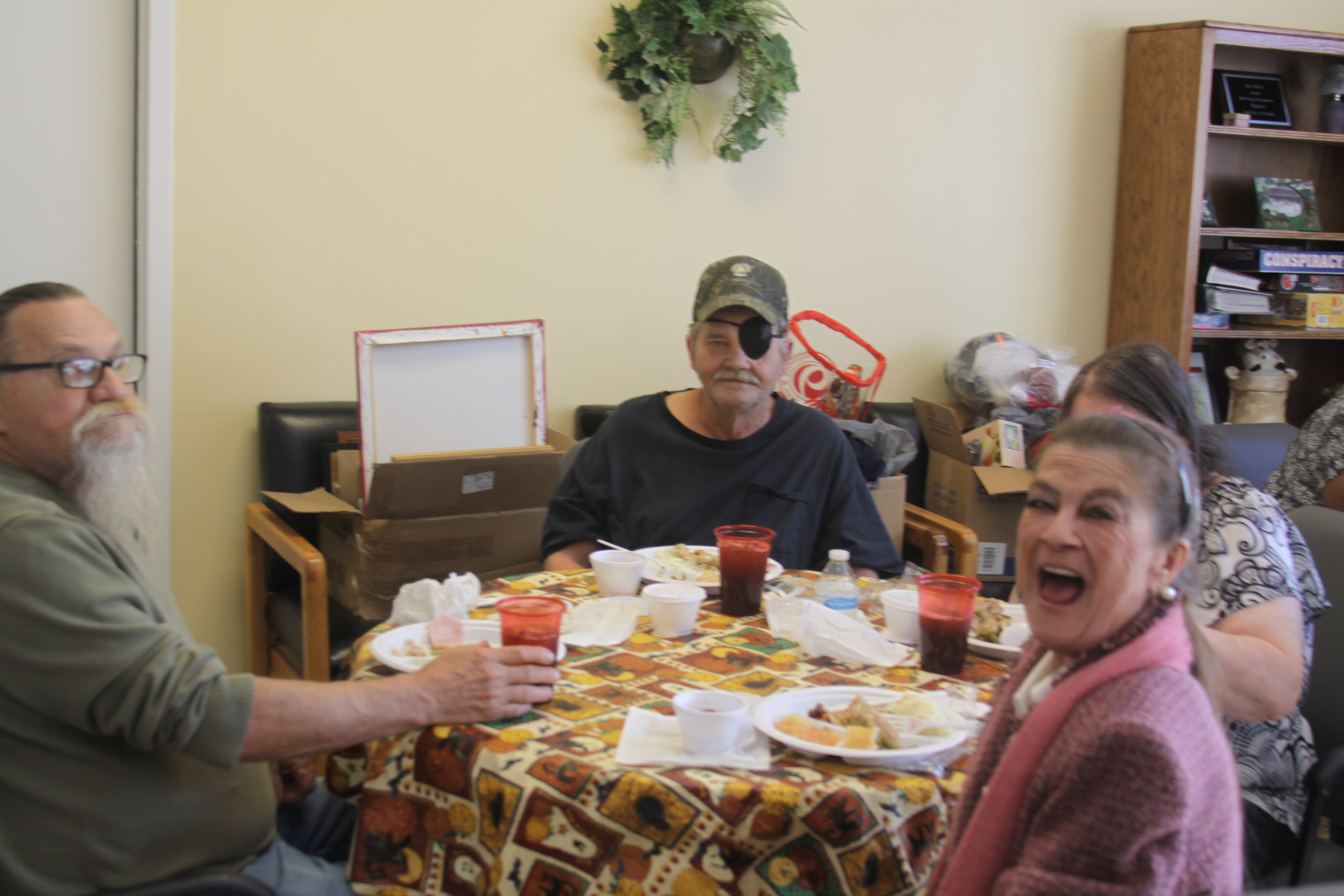 Senior residents together